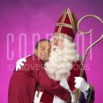 04-10-2009 Ron Boszhard and Sinterklaas at studio, Amsterdam.  09, 2004. 

[keywords]Posed, Half Length[/keywords]